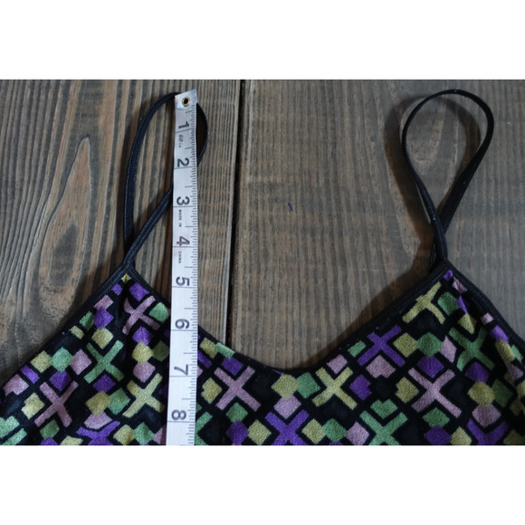 Vintage Y2K Dress Womens Medium Sheer Mesh Cami Babydoll Slip Mini Nighty Grunge - Picture 5 of 8